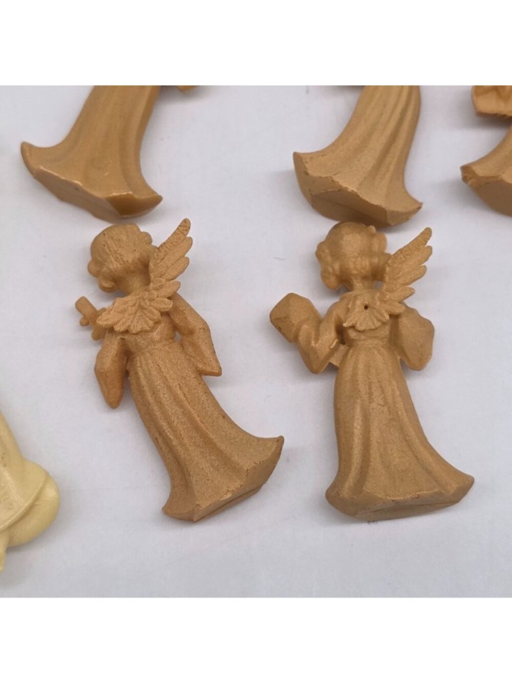 Vintage Plastic Angel Ornaments Musical Instruments Craft Embellishments Lot of - Picture 5 of 8